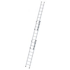 MUNK Aluminium-Schiebeleiter 3-teilig ohne Traverse 3x8 Sprossen