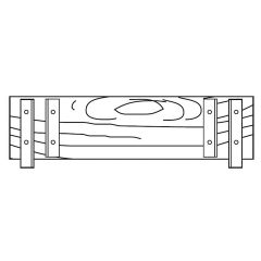 Euroline Stirnbordbrett 0,75m