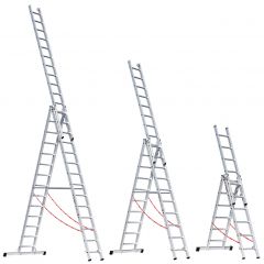 Euroline Premium 307 Mehrzweckleiter, 3-teilig