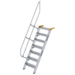 MUNK Treppe 60°  inkl. einen Handlauf, 600mm Stufenbreite, 7 Stufen