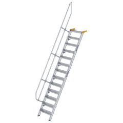 MUNK Treppe 60°  inkl. einen Handlauf, 600mm Stufenbreite, 13 Stufen