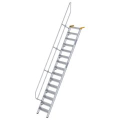 MUNK Treppe 60°  inkl. einen Handlauf, 600mm Stufenbreite, 15 Stufen