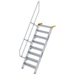 MUNK Treppe 60°  inkl. einen Handlauf, 800mm Stufenbreite, 8 Stufen