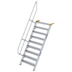 MUNK Treppe 60°  inkl. einen Handlauf, 1000mm Stufenbreite, 9 Stufen