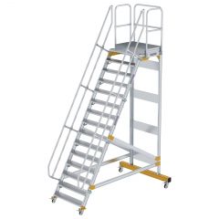 MUNK Plattformtreppe fahrbar 60° Stufenbreite 1000mm 15 Stufen