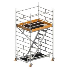 Layher Rollgerüst Uni Komfort mit Treppenaufstieg 4,20 m AH