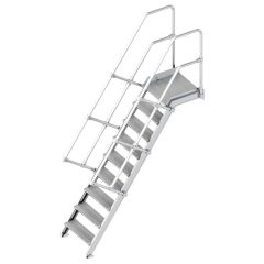 Layher 112 Treppe mit Plattform 60° 600mm 9 Stufen