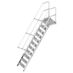 Layher 112 Treppe mit Plattform 60° 600mm 11 Stufen