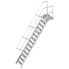 Layher 112 Treppe mit Plattform 60° 600mm 14 Stufen