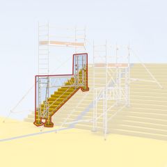 Layher Uni Standard Erweiterung Treppen-Kit Typ1 mit Durchgang