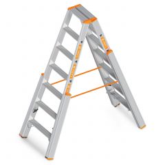 Layher Topic 1062 Treppenstehleiter mit 2x7 Stufen 3,20m AH