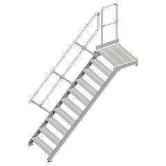 Layher 112 Treppe mit Plattform 45°