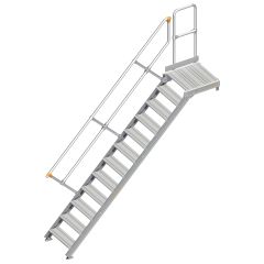Layher 112 Treppe mit Plattform 45° 60cm 12 Stufen