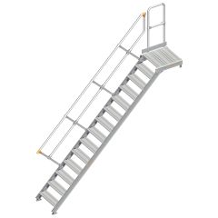 Layher 112 Treppe mit Plattform 45° 60cm 14 Stufen