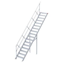 Euroline 510 Treppe 45° 600mm Stufenbreite 17 Stufen