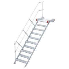 Euroline 511 Podesttreppe 45° 600mm Stufenbreite 10 Stufen