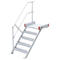 Euroline 511 Podesttreppe 45° 800mm Stufenbreite 5 Stufen