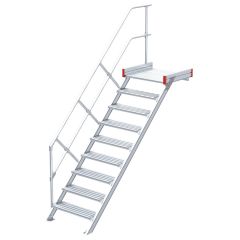 Euroline 511 Podesttreppe 45° 1000mm Stufenbreite 9 Stufen