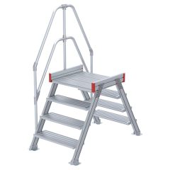 Euroline 512 Übergang 60° 600mm Stufenbreite 2x4 Stufen Alu gerieft