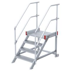 Euroline 514 Anstieg 45° 600mm Stufenbreite 4 Stufen Alu gerieft