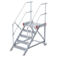 Euroline 514 Anstieg 45° 600mm Stufenbreite 5 Stufen Alu gerieft