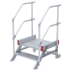 Euroline 514 Anstieg 45° 800mm Stufenbreite 2 Stufen Alu gerieft