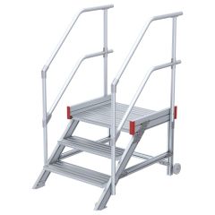 Euroline 514 Anstieg 45° 800mm Stufenbreite 3 Stufen Alu gerieft
