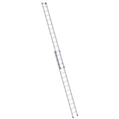 MUNK Aluminium-Schiebeleiter 2-teilig ohne Traverse 2x14 Sprossen