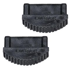 Euroline Premium Leiterfuß schwarz 74x25mm Paar