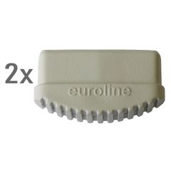 Euroline Leiterfuß weiß 85x20mm Paar