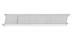 Euroline Plattform mit Durchstieg 0,75x2,85m