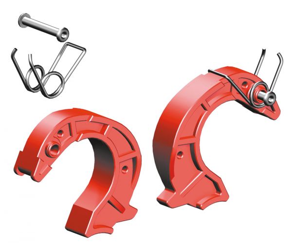 Layher Finger 42 mm Paar, rot KPL