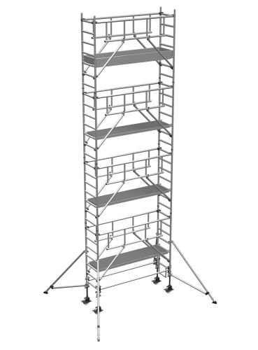 Zarges Fahrgerüst MultiTower S-PLUS 1T mit Auslegern 2,50m Plattformlänge 9,25m AH