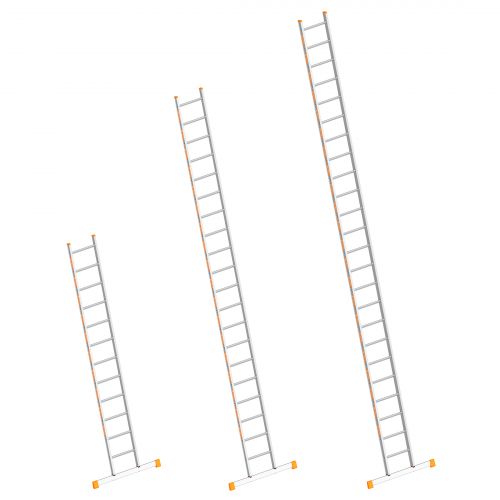 Layher Topic 1054 Anlegeleiter mit Quertraverse 20 Sprossen