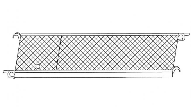 Euroline Plattform mit Durchstieg 0,75x1,80m