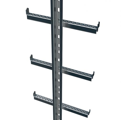 Zarges Einholmleiter mit integrierter Steigschutzschiene Stahl verzinkt 1,96 m Länge