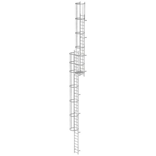 MUNK ortsfeste Steigleitern Aluminium, 13,44m SH