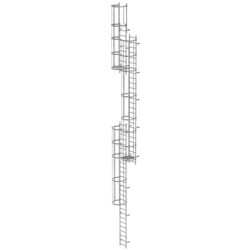 MUNK ortsfeste Steigleitern Edelstahl, 13,16m SH PG2