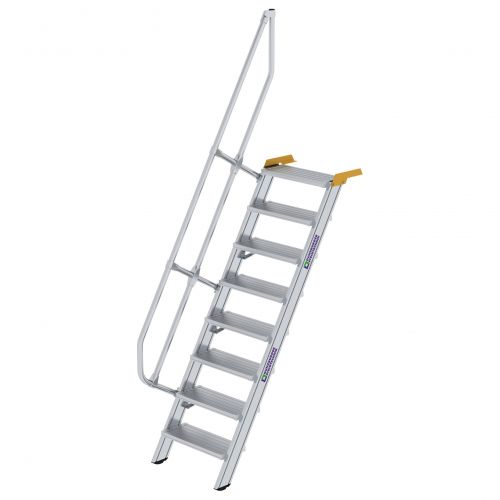 MUNK Treppe 60°  inkl. einen Handlauf, 600mm Stufenbreite, 8 Stufen