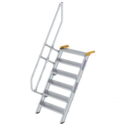 MUNK Treppe 60°  inkl. einen Handlauf, 800mm Stufenbreite, 6 Stufen