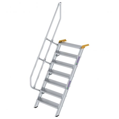 MUNK Treppe 60°  inkl. einen Handlauf, 800mm Stufenbreite, 7 Stufen