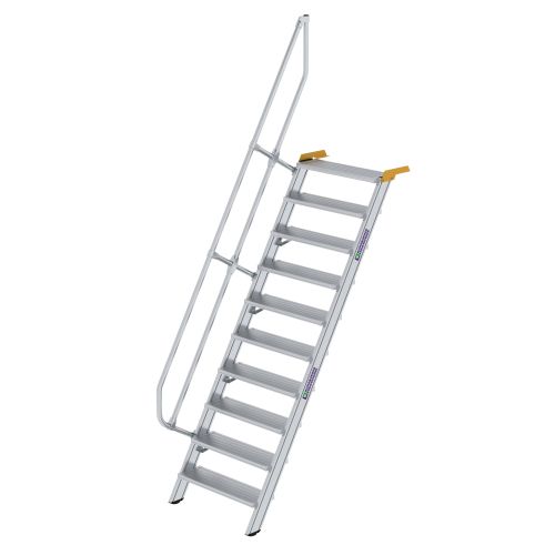 MUNK Treppe 60°  inkl. einen Handlauf, 800mm Stufenbreite, 10 Stufen