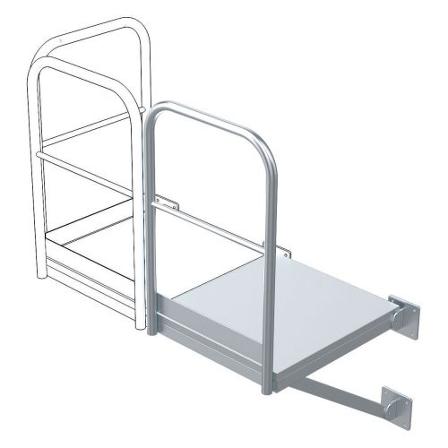 Zarges Erweiterungspodest für Steigleiter 500x860mm Stahl verzinkt