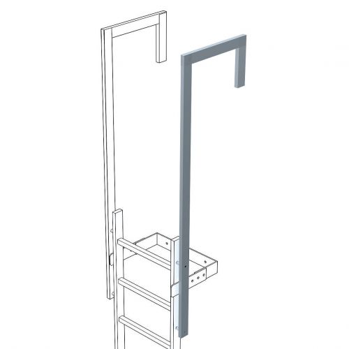 Zarges Ausstiegsholm abgewinkelt 60x25mm