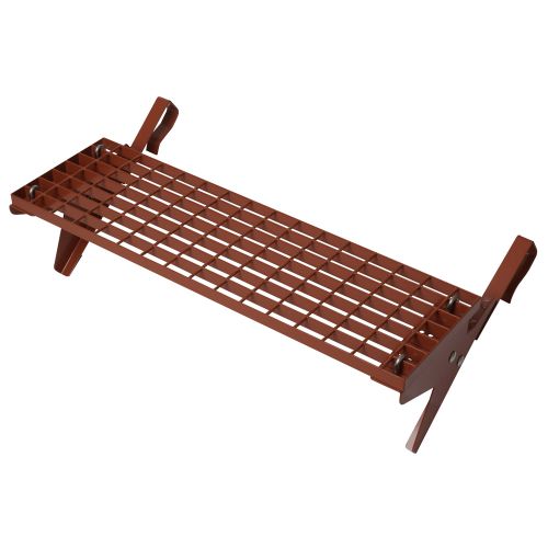 Dachtritt-Set 80x25cm mit Klemm-Montage für Dachziegel, rot