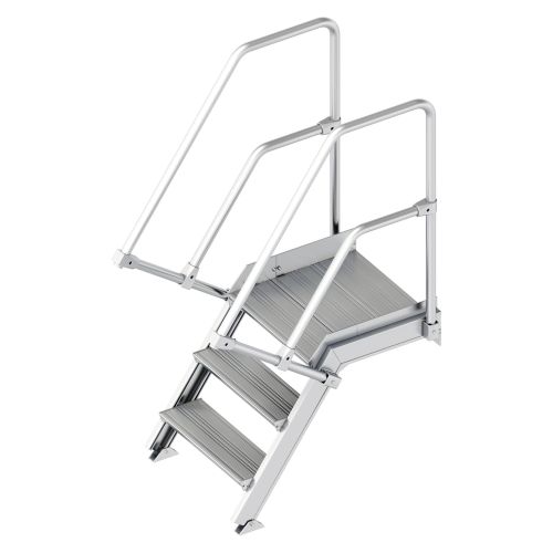 Layher 112 Treppe mit Plattform 60° 600mm 3 Stufen