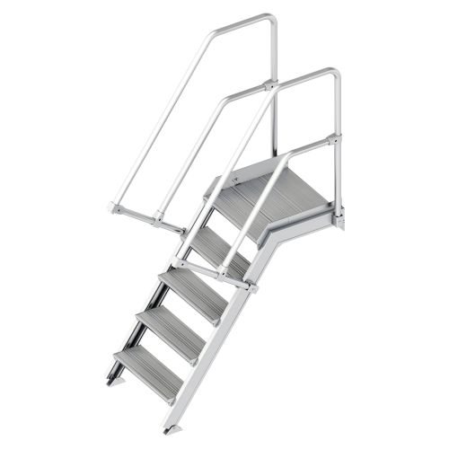 Layher 112 Treppe mit Plattform 60° 600mm 5 Stufen