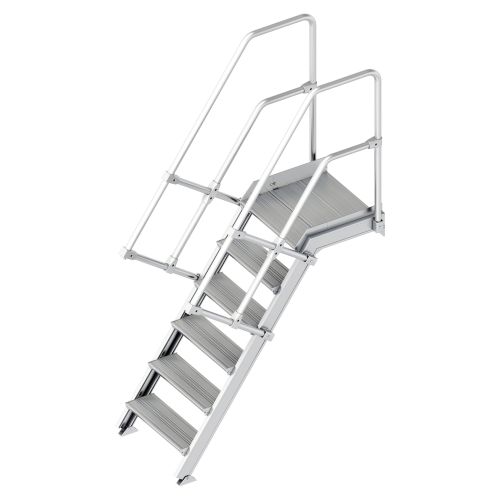 Layher 112 Treppe mit Plattform 60° 600mm 6 Stufen