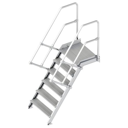 Layher 112 Treppe mit Plattform 60° 800mm 6 Stufen