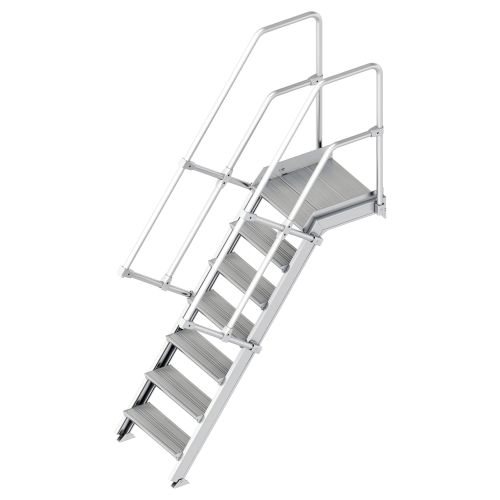 Layher 112 Treppe mit Plattform 60° 600mm 7 Stufen